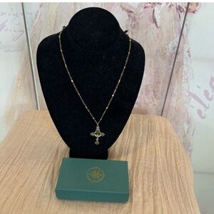 NWT The Vatican Library Collection w/ Box 24" Gold Silver Cross necklace